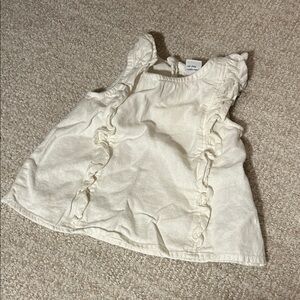Old navy linen baby ruffle top